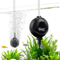 hygger Quiet Mini Air Pump for Aquarium 1.5 Watt Oxygen Fish Air Pump - Black