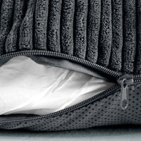Floppy Dawg Universal Round Dog Bed Replacement Cover. Removable - XL Gray with Gray Top - image 4