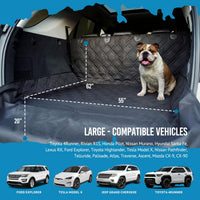 Bulldogology SUV Cargo Liner for Dogs 55"x106" Heavy Duty Pet Trunk - Standard Black / Large - image 2
