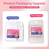 Disposable Dog Diapers Female 90 Count Puppy Diapers Female (Waist 11-18 in M) Super Absorbent Small Doggie Diapers for Heat Excitable Urination or Incontinence - Pink