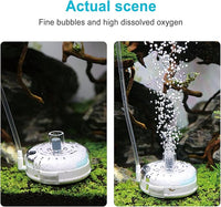 UPETTOOLS Mini Aquarium Sponge Filter, Small Internal Fish Tank Filter Detachable Submersible Filter with Air Stone Suitable for 20-40 Gallon Tank ((Air Pumps and Air Tube Not Included)