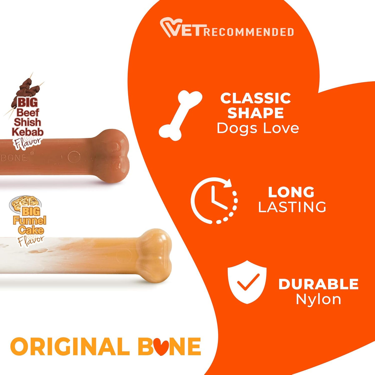 Nylabone Power Chew Basted Blast Dog Chew Toy - Shish Kabob / Large - image 4