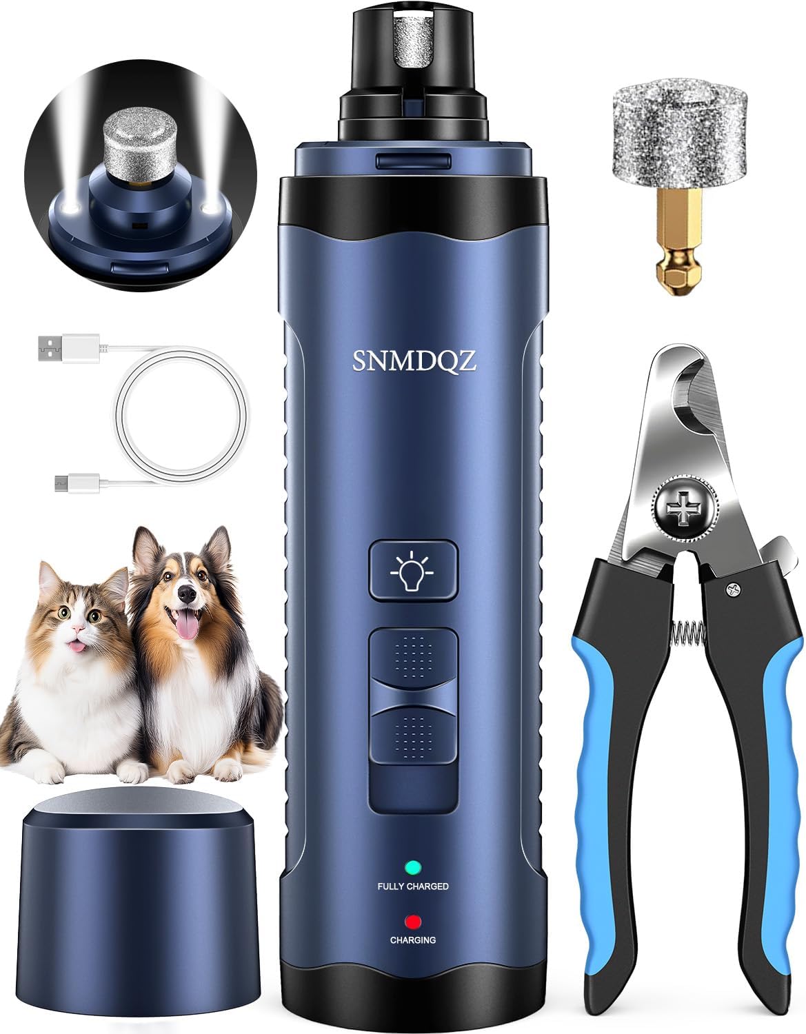 Dog Nail Grinder, Dog Nail Trimmers - Dark Blue