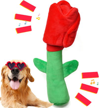 Halloween Fall Pumpkin Squeaky Tug Rope Dog Toys for Small & Medium - Rose