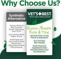 Vet’s Best Flea & Tick Home Spray for Cats – Plant-Based Flea and Tick Treatment with Cotton Spice Scent – Gentle Flea Mist for Indoor Use – Made in USA Natural Cat Flea Control – 32 oz