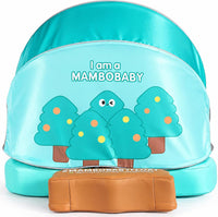 Mambobaby Float with Canopy UPF 50+ and Tail Non-Inflatable Baby Pool - Apple Tree - image 4