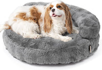 EHEYCIGA Soft Cat Couch Bed for Indoor Cats - 24"L x 24"W x 7"Th / Grey