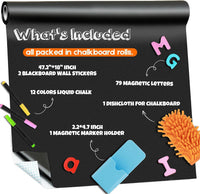 Magnetic Whiteboard Contact Paper - Black X 2pcs / 47.2"W x 18"H - image 2