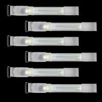 M.best 8pcs LED Light Up Bracelets Glow Flashing Wristbands Glow - 8pcs White - image 3