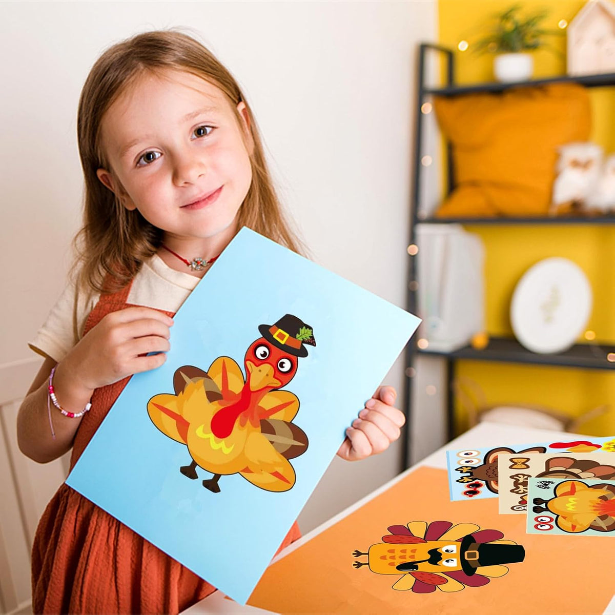 64 Sheets Halloween Stickers for Kids - Thanksgiving DIY Style - image 3