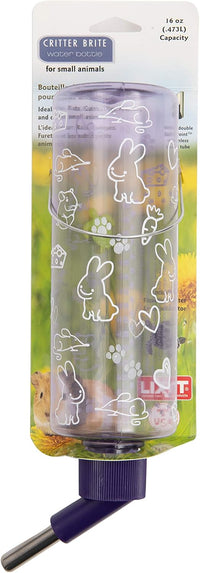 Lixit Weather Resistant Cage Water Bottles for Rabbits, Ferrets - Clear / 16 Ounce Pack of 1
