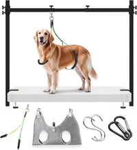 H Shape Dog Grooming Arm for Table, L Size Hammock, 42" H - L Hammock (Leg Spacing: 5.9–14″)