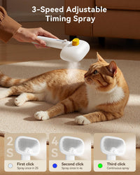 ROJECO 3-in-1 Pet Steam Brush - White - image 4