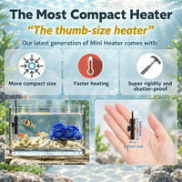 10W USB 5V/2A Alumina Ceramic Super Mini Betta Heater for Tanks ≤ 1 - For Tanks ≤ 1 Gal - image 2