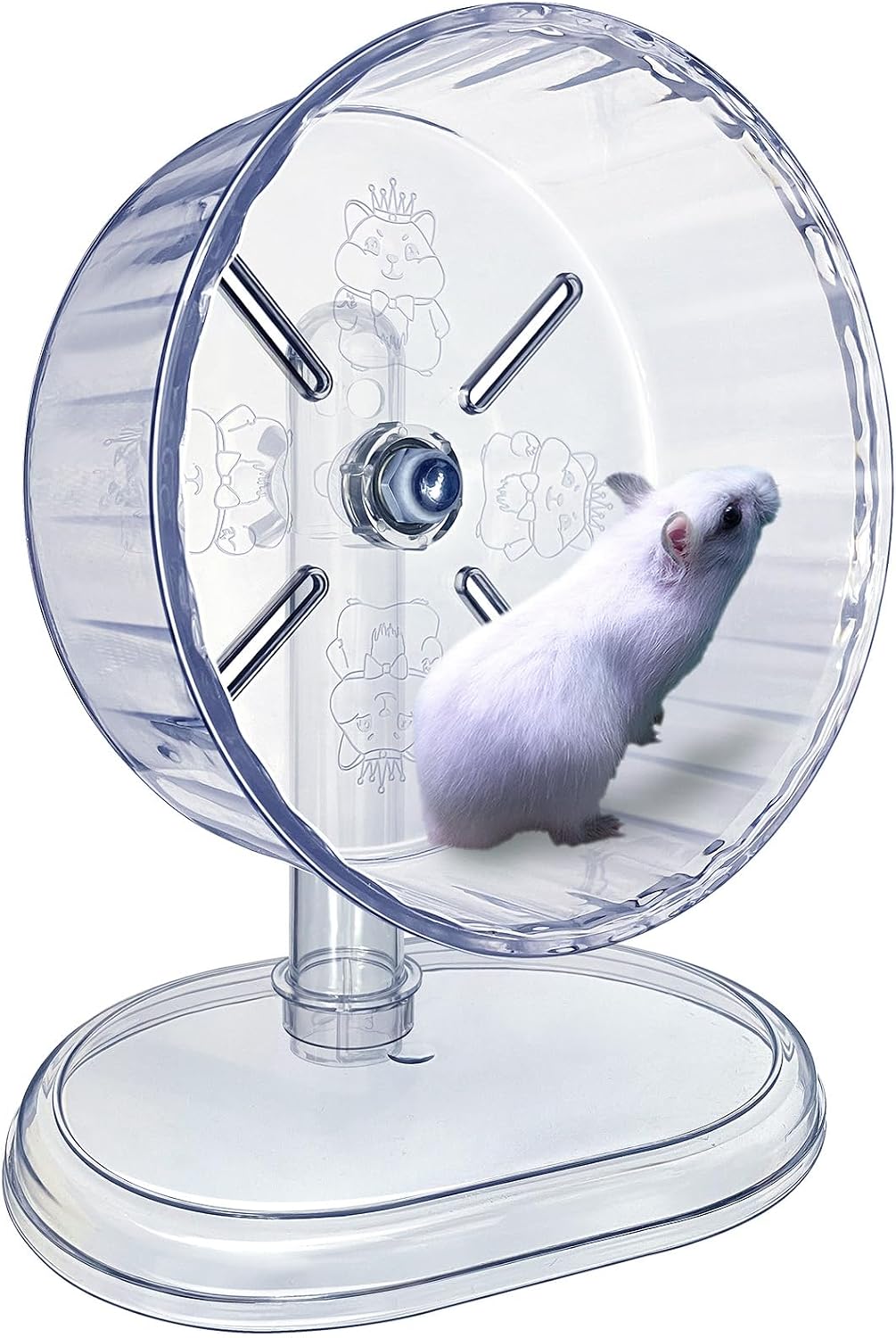 lazYYzal Silent Hamster Wheel - Ф 7 inch / White - image 3