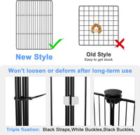 Guinea Pig Cage with Top Cover & 12 Panels - 24 Panels-with roof / Black - image 4