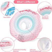 Inflatable Baby Swimming Float with Safety Seat Fun Swimming Pool - Pink Mermaid - image 3