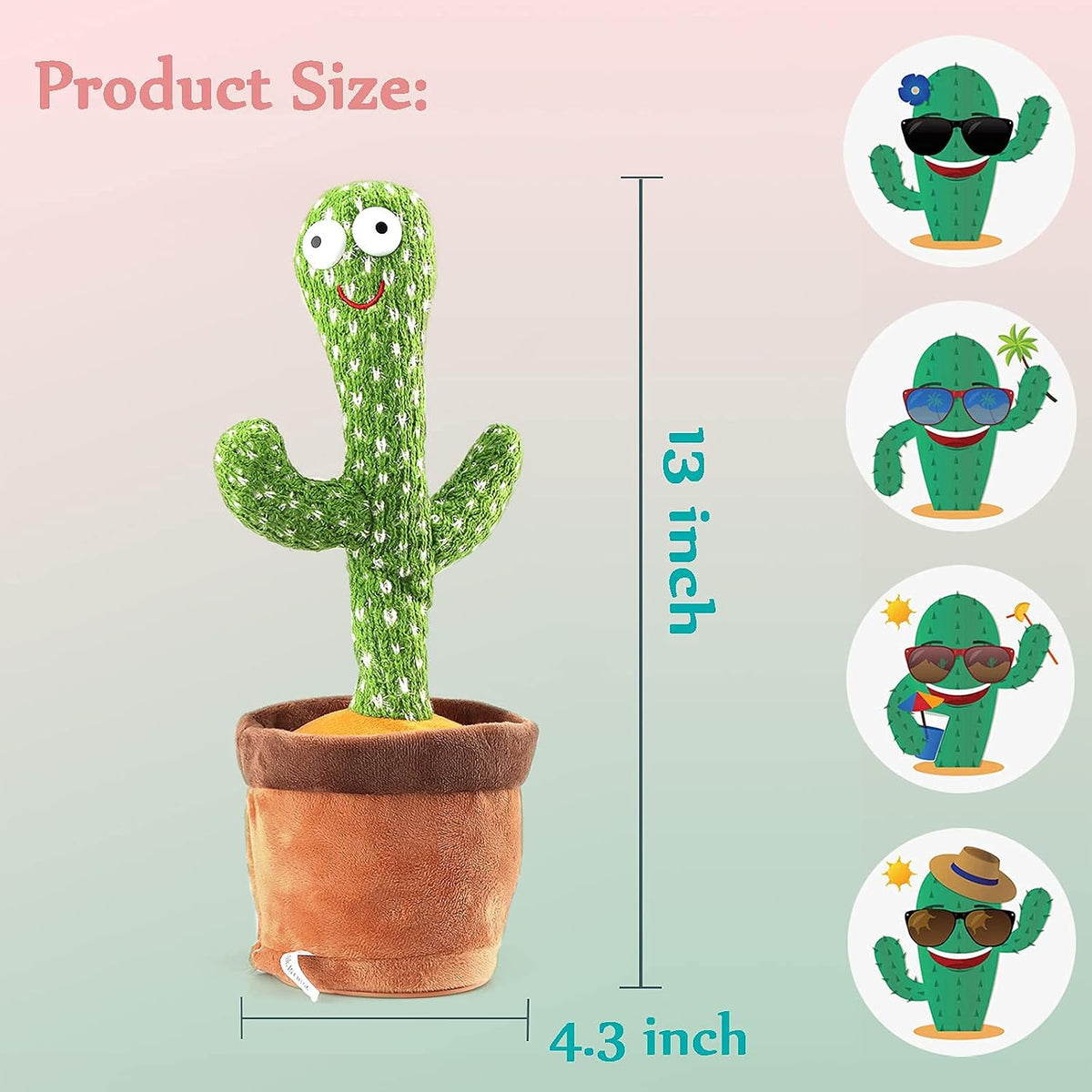 Starhig Dancing Cactus Talking Toy - image 3