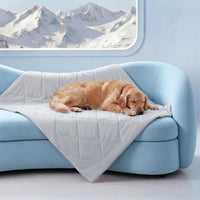 Luciphia Q-MAX>0.4 Cooling Dog Blanket Breathable Cold Pet Puppy Blue - Light Grey / 40x60 inches