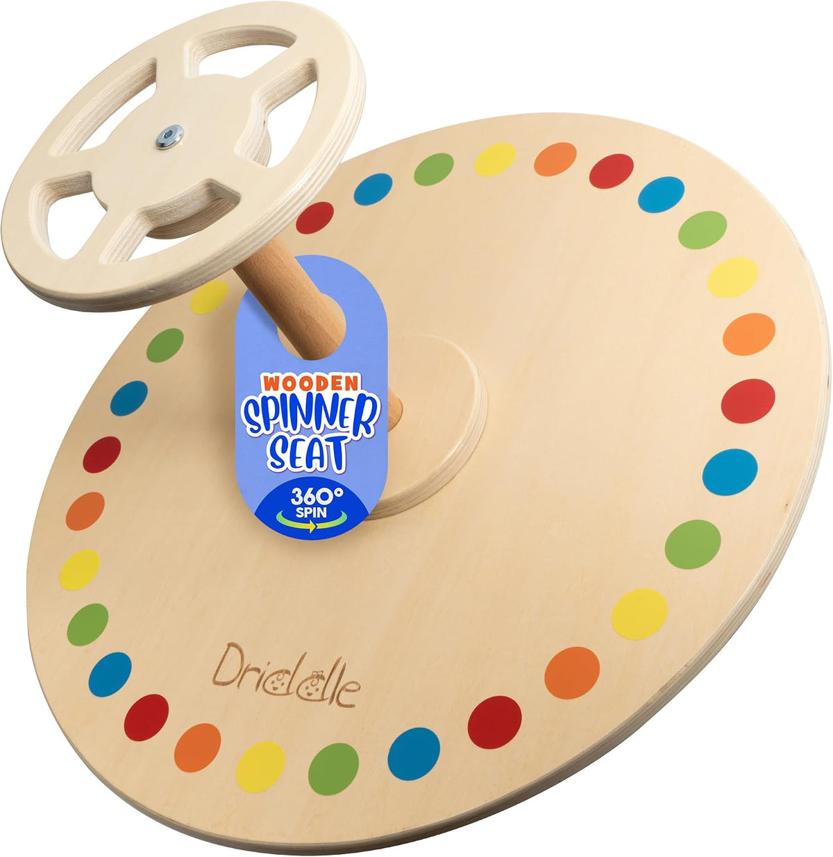 Wooden Spinner Seat, Sit and Spin, Bigger Size