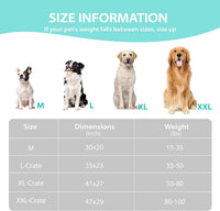 Dog Cooling Mat for Large Dogs, 35"x23" Memory Foam Pet Pad – Essentials for Dogs - Wander Blue / 47"L x 29"W x 3"H - image 3