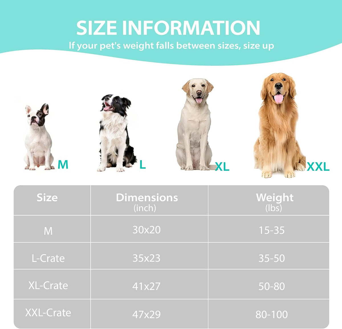 Dog Cooling Mat for Large Dogs, 35"x23" Memory Foam Pet Pad – Essentials for Dogs - Wander Blue / 47"L x 29"W x 3"H - image 3