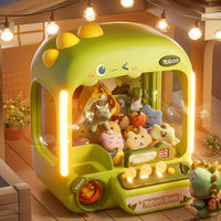 Vanvimen kids claw machine with dinosaur theme, joysticks and mini prizes inside - view 10