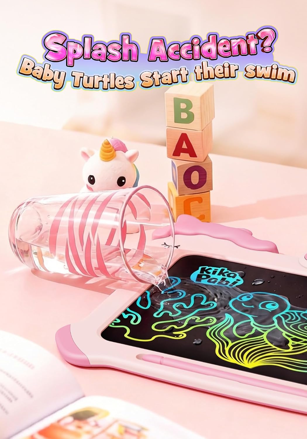 8.5 inch LCD Writing Tablet for Kids - Pink / 8.5 inch - image 4
