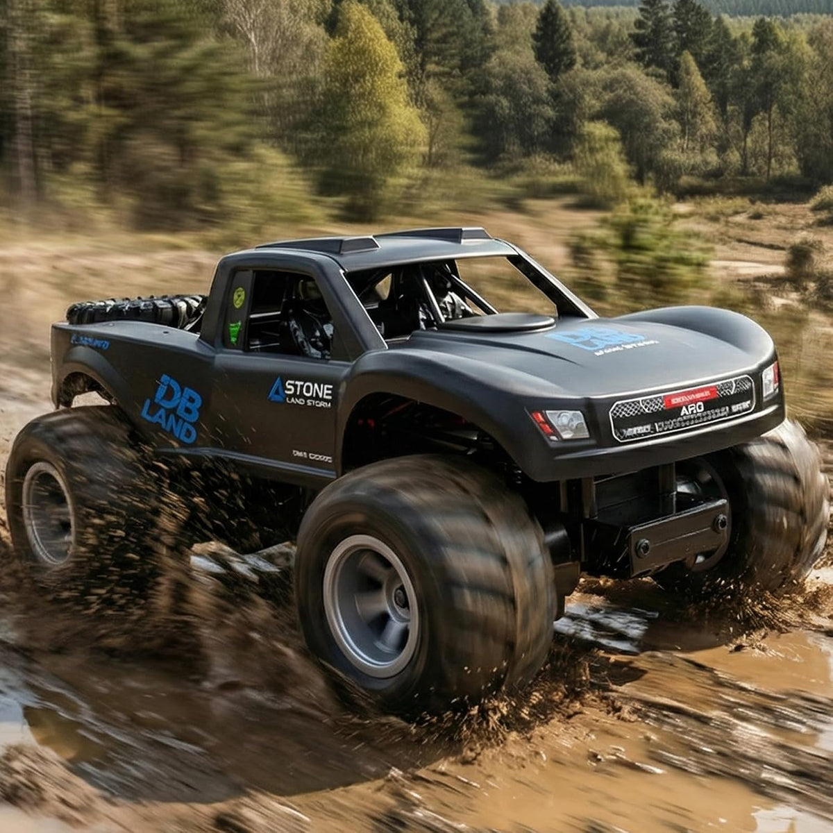 KB KAIBO 1:16 Amphibious Remote Control Car - Blue