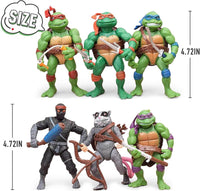 4.7" Turtles Action Figures 6PCS Figure Bundle Toys Collection - image 2