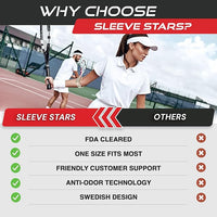 Sleeve Stars Tennis Elbow Brace for Women - Adjustable Tennis Strap, Golfers Elbow Brace for Men, Counterforce for Tennis Elbow for Tendonitis Relief, Fits 9"-23" (Single/Beige)