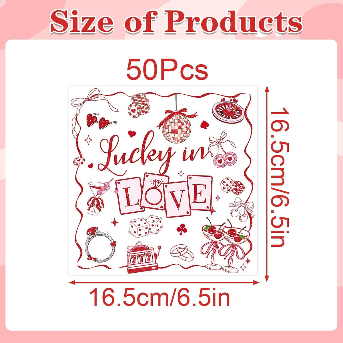 Yoyuspy 50 pink pumpkin baby shower napkins in gingham and polka dot prints - view 24