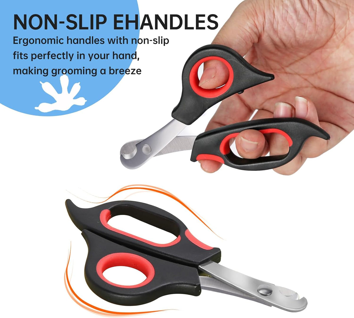 Bearded Dragon Nail Clippers with Precise Angled Edges – Essentials for Small Pets - Reddish Black - image 3