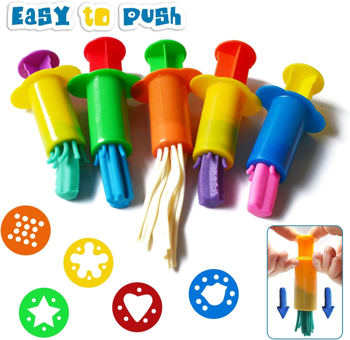 Assorted Designs Dough Extruders Set, Set of 10 - 10 Dough Extruders Set - image 3