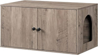 HOOBRO Cat Litter Box Enclosure - Greige