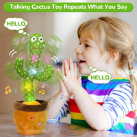Emoin Adjustable Volume Control Dancing Cactus Toy Talking Cactus Toy - Talking Cactus+Box+Children's Song - image 4