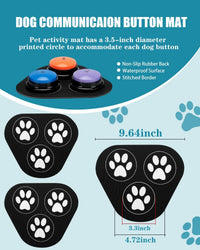 6 Pcs Dog Talking Button Set - 9 Pack‑3 Mat - image 4