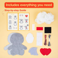 Avenir My First Sewing Kit for kids with a finished unicorn plush and pre-cut fabric pieces - view 16