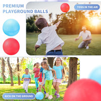 Civaner 2 Pack 5 Inch Dodgeball Balls Red & Blue Playground Balls – Fun for Kids & Family - image 3