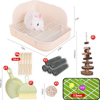 RUBYHOME Rabbit Litter Box Toilet - White - image 2