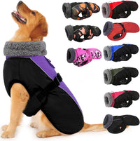 IECOii Extra Warm Reflective Dog Coat - XXXX-Large(Chest:37.4-53.1 in) / Purple