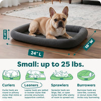 FurHaven Dog Bed for Extra Small Dogs & Cats - Small / Gray - image 3