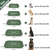KHONSU PET Durable Dog Bed Tough and Tear Proof Dog Crate Bed, 800lbs Tear Strength PVC-Backed Waterproof Ped Bed Mat Indoor & Outdoor Use for Dogs up to 35 lbs