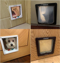 CEESC X-Large Cat Door for Pets up to 25 lbs, Weatherproof - Black / XL- Inner size: 7.9"(W) x 8.7"(H) - image 3