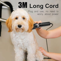 Dog Clippers for Grooming, 12V Professional Dog Clippers，Heavy Dutt Corded Pet Hair Trimmer Pet Trimmer for Thick Hair with Guard Combs Brush