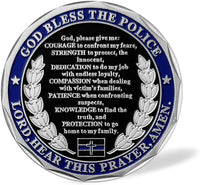 Saint Michael Law Enforcement Challenge Coin God Bless The Police - image 3