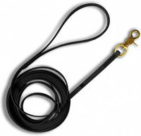 Biothane Long Line, Made in USA - Black / 3/8" x 15ft