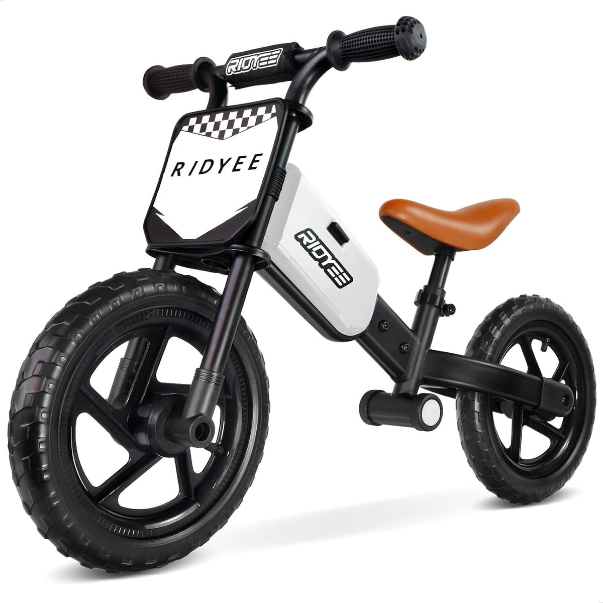RIDYEE Toddler Balance Bike 2 Year Old - WhiteSport