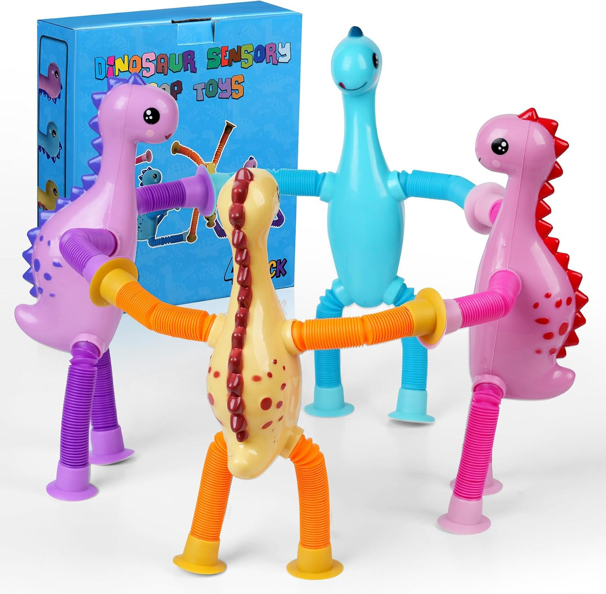 Halloween Pop Tubes Sensory Toys - Dinosaur