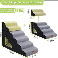 LOOBANI 6 Steps 30 inches Height Dog Stairs for Bed for Small& Older - image 2